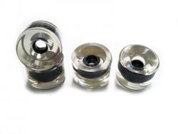 Blank Longboard Wheels in Größe 76 mm in transparent